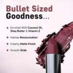 7 violate Rich & Vibrant Color Lipstick | Lightweight, Long-Lasting Formula | Creamy Matte Finish | One Swipe Application | Vitamin E Infused, Non-Drying - Image 4