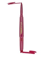 Typsy Beauty Twist & Pout Lipstick & Lip Liner I Lipstick with Matching Liner for Defined Lips I Left on Red | Matte Finish & Contoured Lip Effect I Maroon Red | Korea Made | Paraben Free 0.75 + 0.16g
