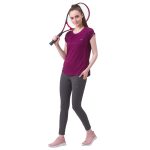 berge' Ladies Polyester Dry Fit Western Shirts & Tshirts for Women, Quick Drying & Breathable Fabric, Gym Wear Tees & Workout Tops (Black Colour) - Image 5