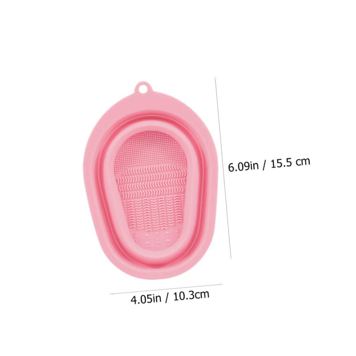 Silicone Makeup Brush Cleaning Mat Set Brush Cleaner Pad Makeup Brush Cleaning Plate Travel Home Use Portable Washing Tool Scrubber with 4 Textures (1ps/Multicolour) - Image 2