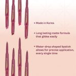 Typsy Beauty Twist & Pout Lipstick & Lip Liner I Lipstick with Matching Liner for Defined Lips I Left on Red | Matte Finish & Contoured Lip Effect I Maroon Red | Korea Made | Paraben Free 0.75 + 0.16g - Image 7