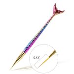 NAILWIND Nail art liner brushes, 3Pcs/Set Nail Art Brush Set Fine Line Painting Pens With Mermaid Color Fish Shape Handle 3 Size Nail Art Liner And Striping Brushes Kit - Image 6