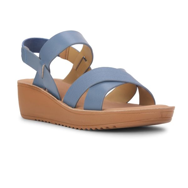 Bata womens Cammie E 24 Blue Sandal - 6 UK (6619056)