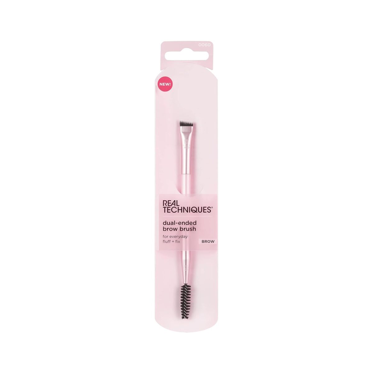 Real Techniques Dual-Ended Brow Brush, For Shaping & Filling, Travel-Friendly Spoolie, Blend Natural, Full, or Laminated Brows, Luxury Applicator, 1 Count - Image 2