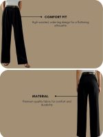 GRECIILOOKS Women's Relaxed Fit High Rise Trousers HIGH Waist | Trousers Pants - Image 4