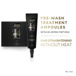 TRESemmé Silk Press Pre-Wash Treatment Ampoules, 4 x 15ml | Heatless Hair Straightening Treatment with Amino Peptides - Image 2