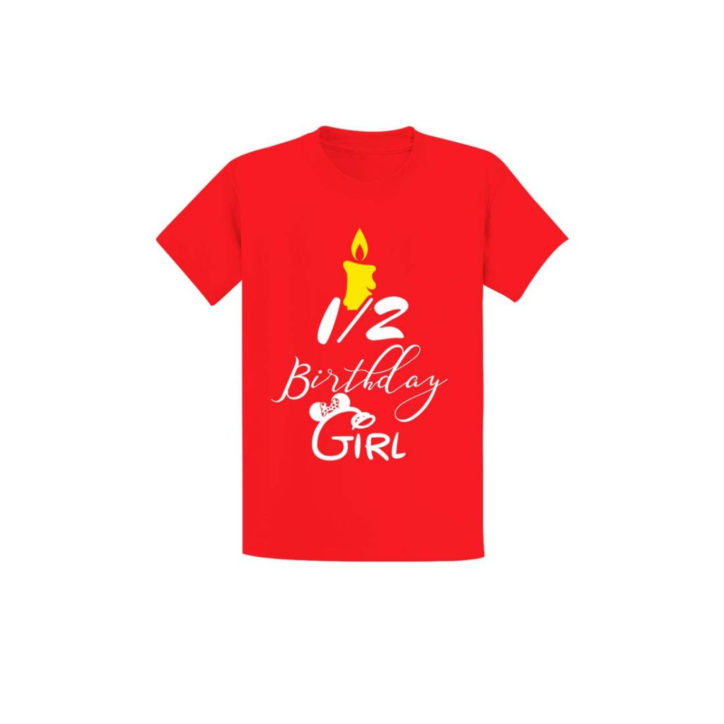 RAINBOWTEES Birthday Tshirts -Birthday Girl-Kids t-Shirts Set of 1 for Boy Kid