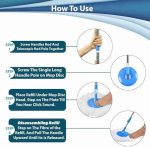 mop Stick Rod only Spin Mop Stick Rod with 1 Microfiber Refill Standing Magic Pocha with Easy Grip Handle - Image 7