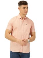 Thomas Scott Men's | Solid | Half Sleeve | Slim Fit | Linen Blend | Spread Collar | Casual Shirt