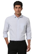 Peter England Men's Cotton Modern Workwear Full Sleeve Shirt | Comfort Stretch | Elevated Basics