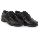 FAUSTO Men's Genuine Leather Formal Lace Up Moccasins Derby Shoes for Office|Memory Cushion Work Shoes Lace-Ups - Image 3