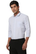 Peter England Men's Cotton Modern Workwear Full Sleeve Shirt | Comfort Stretch | Elevated Basics - Image 2