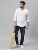 Thomas Scott Men's | Solid | Full Sleeve | Slim Fit | Cotton Blend | Spread Collar | Casual Shirt - Image 7