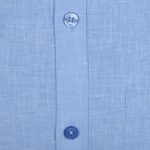 ACCOX Men's Breathable Cotton Linen Half Sleeves Regular Fit Solid Plain Formal Shirt for Men (GCR232) - Image 4