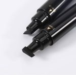 LARYNX Eyeliner Stamp Double-sided Liquid Winged Eye Liner Pen Waterproof Smudgeproof Eyeliner Pen (1 PCS, Black) - Image 2