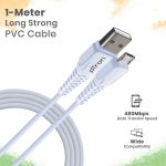 pTron Volta 12W Single Port USB Fast Charger, BIS Certified, Made in India Wall Charger Adapter, Universal Compatibility (1 m Micro USB Cable Included, White) - Image 6