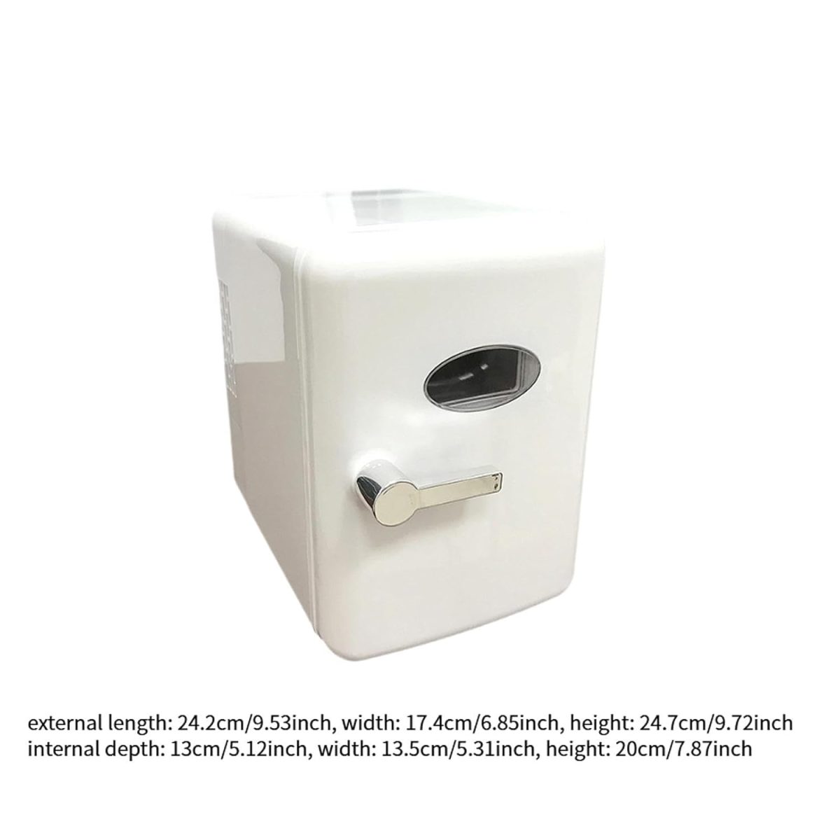 ATORSE Skincare Fridge Single Door 4L Mini Fridge for Skincare Beauty Makeup Office White - Image 3