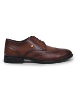 Liberty Fortune BELGIUM01E Men’s Formal Oxford Shoes - Black, Tan - Synthetic Leather Lace-Up with Cushioned Footbed - Stylish Wedding and Office Footwear - Comfortable and Lightweight - Image 3