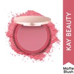 Kay Beauty Matte Blush - Coral Charm (8.5gm) - Image 2