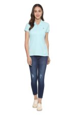 Allen Solly Women Synthetic Solid Regular Fit T-Shirt - Image 5