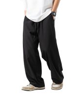 dockstreet Straight Wide fit Long Length Open Bottom Jogger for Men/Trending Multi Pocket Style, Relaxed Casual Pants for Men