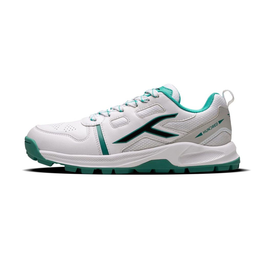 Hundred HyperTurf Cricket Shoes | TerraSpike Rubber Studs | Embedded Support Plate for Stability | Lightweight & Durable | Ideal for Turf, Ground & Hard Surfaces