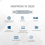 Dell Inspiron 3520 Thin & Light Laptop, Intel Core i5-1235U Processor, 8GB, 512GB SSD, 15.6" (39.62cm) FHD 120Hz 250 nits Display, Windows 11 + MSO'21, Backlit KB, 15 Months McAfee, Silver, 1.65kg - Image 7