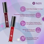 NOY Smudgeproof Matte Liquid Lipstick For Ethereal Beauty Wine, Coffee Wine, Purple, Maroon (Combo-4) - Image 4