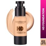 Coloressence HD Foundation - Buildable Coverage Liquid Foundation | Covers Blemishes and Dark Spots | Waterproof & Sweat Resistant | Iced Latte | 2 Applicator Sponges FREE - Image 2