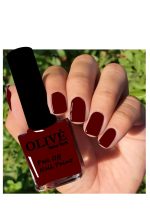 OLIVE Newyork Stunning Nail Lacquer | Chip Resistant, Quick drying nail paint | Highly Pigmented with high shine Nail polish | Shade - Maroon, Dark Red, Wine Red