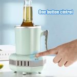36℉～60℉ Electric Beverage Cup Cooler for Home/Office, Desktop Mini Fridge Quick Cooling Cup Drink Chiller for Beer Juice Milk Coffee - Image 3