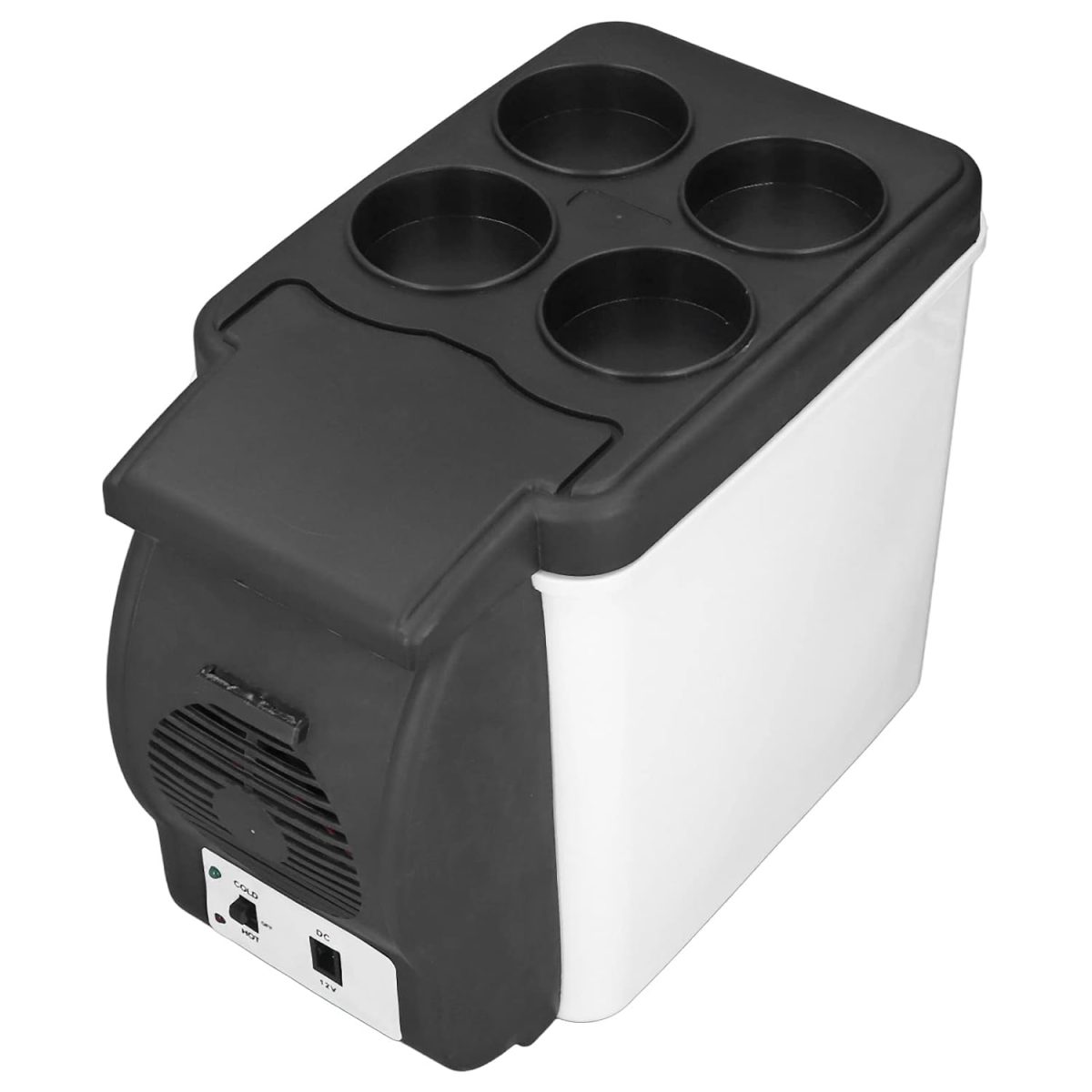 Hot and Cold Refrigerator, 12V Car Refrigerator Low Power Consumption Hot Cold Dual-Purpose PVC Material 6L Large Capacity 37W 12V for Cosmetics for