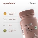 Traya Hair Vitamin For Her | Keratin Supplements for Hair Growth and Hair Fall Control | Consists Biotin, Zinc, Iron and Vitamin B12 | 30 Tablets - Image 3