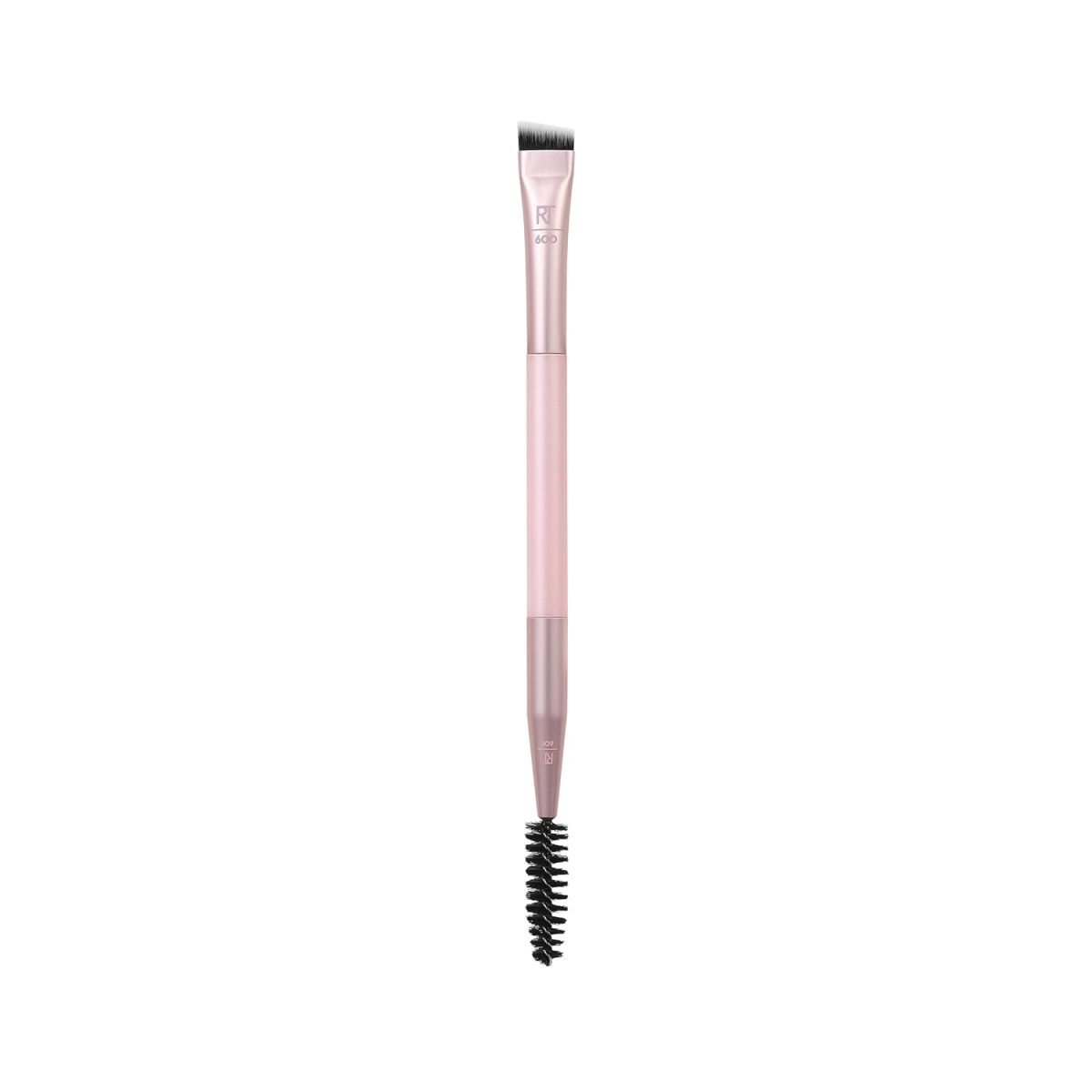 Real Techniques Dual-Ended Brow Brush, For Shaping & Filling, Travel-Friendly Spoolie, Blend Natural, Full, or Laminated Brows, Luxury Applicator, 1 Count