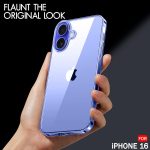 TheGiftKart Ultra-Hybrid Crystal Clear Back Case Cover for iPhone 16 | Shockproof Design | Camera Protection Bump | Hard Clear Back | Bumper Case Cover for iPhone 16 (PC & TPU, Transparent) - Image 6