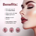 7 violate Rich & Vibrant Color Lipstick | Lightweight, Long-Lasting Formula | Creamy Matte Finish | One Swipe Application | Vitamin E Infused, Non-Drying - Image 6