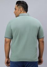Wear Your Opinion Men's Plus Size Tipped Polo Collar Neck Tshirt - Image 2