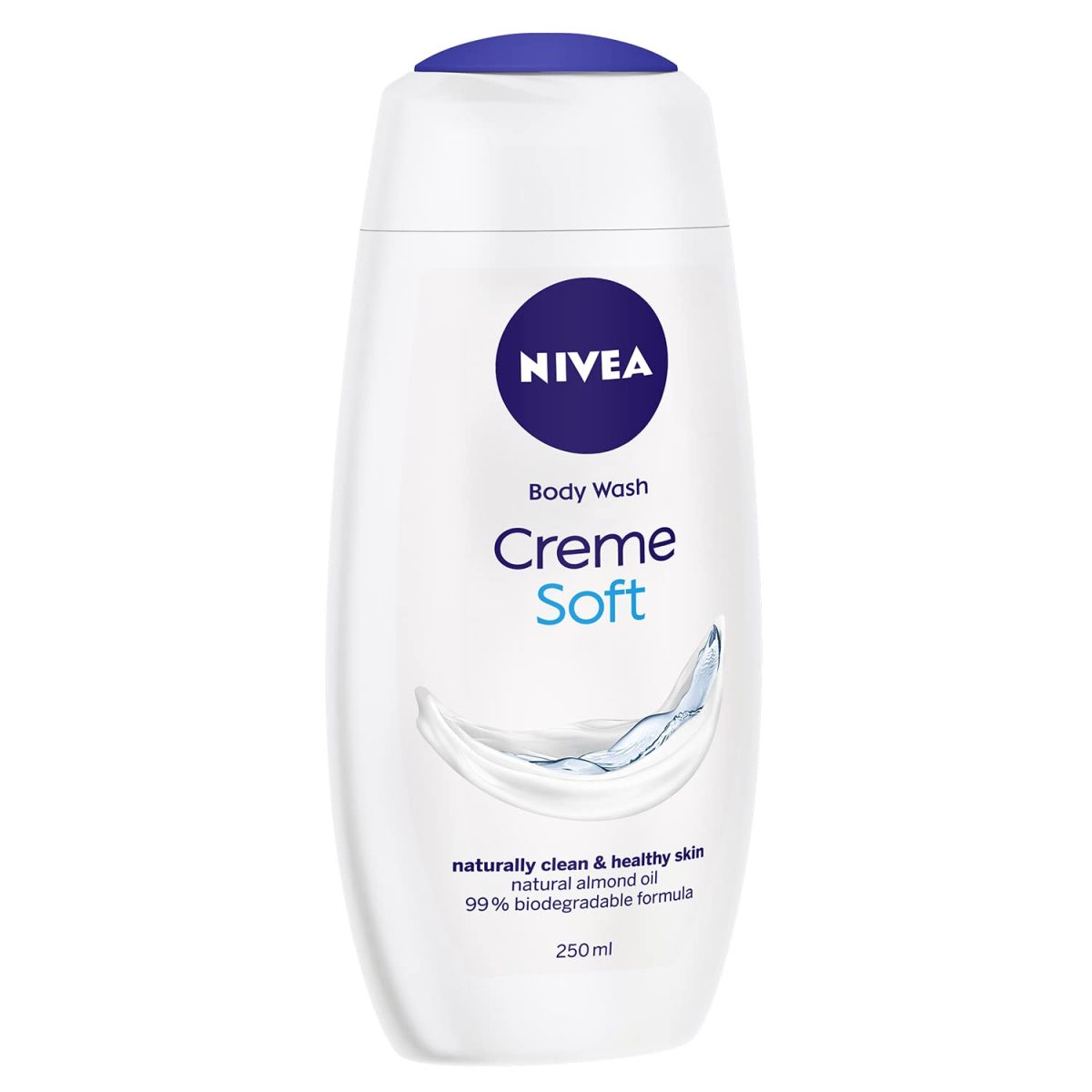 NIVEA Crème Soft 250ml Body Wash| Shower Gel with Natural Almond Oil|Clean, Healthy & Moisturized Skin|Microplastic Free - Image 2