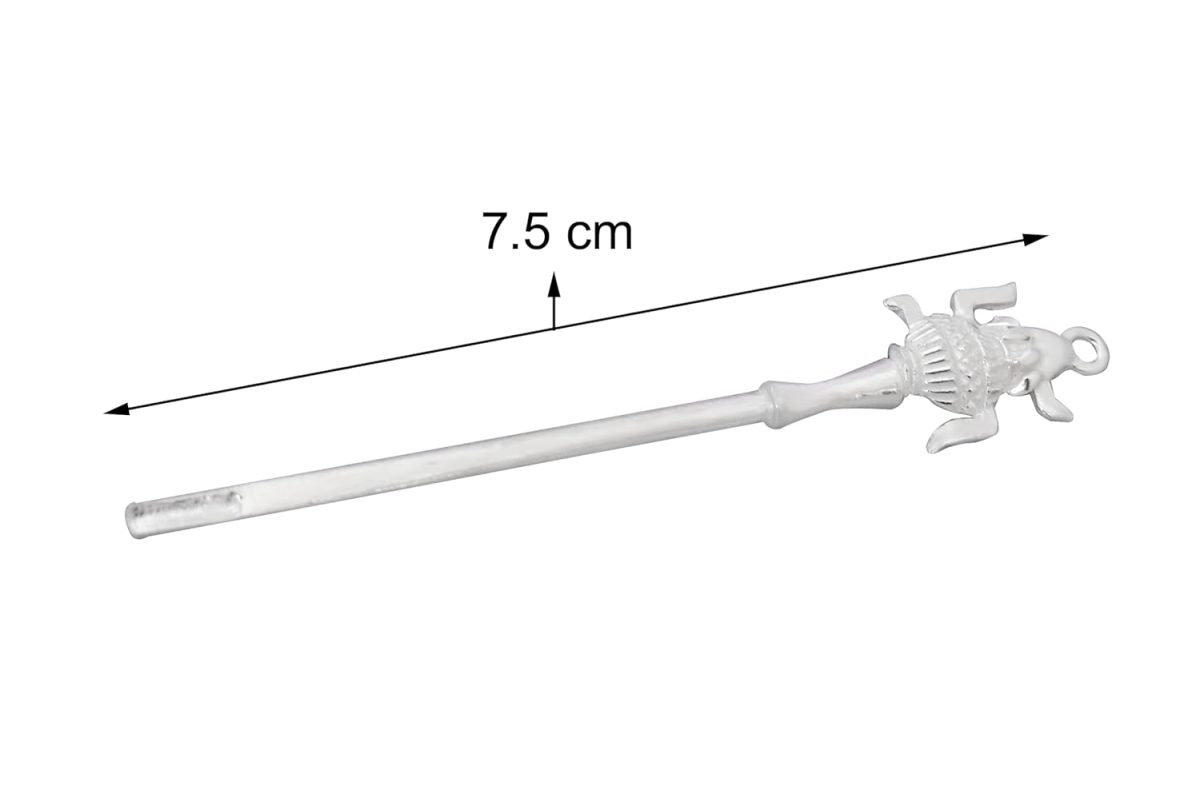 KMJ pure silver sindoor stick for women, gifting purpose silver stick (wt. 4 grams) - Image 2