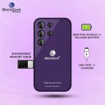 BLACKZONE Miniature 4g Volte Mini Smart Android Mobile Phone| 3.0' Incell Display | 3GB RAM | 16 GB ROM | 8 MP Triple Rear Camera | USB Type C | 2000 mAh Battery (Purple) - Image 4