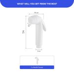 MIORAH Health Faucet Gun Only – Premium Jet Spray for Toilet | Durable Bathroom Bidet Spray Head - Image 2