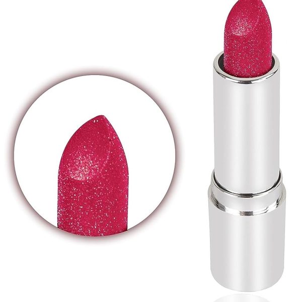 Matte to Glitter Lipstick Long Lasting Diamond Pink Glitter Sparkly Waterproof Lipstick