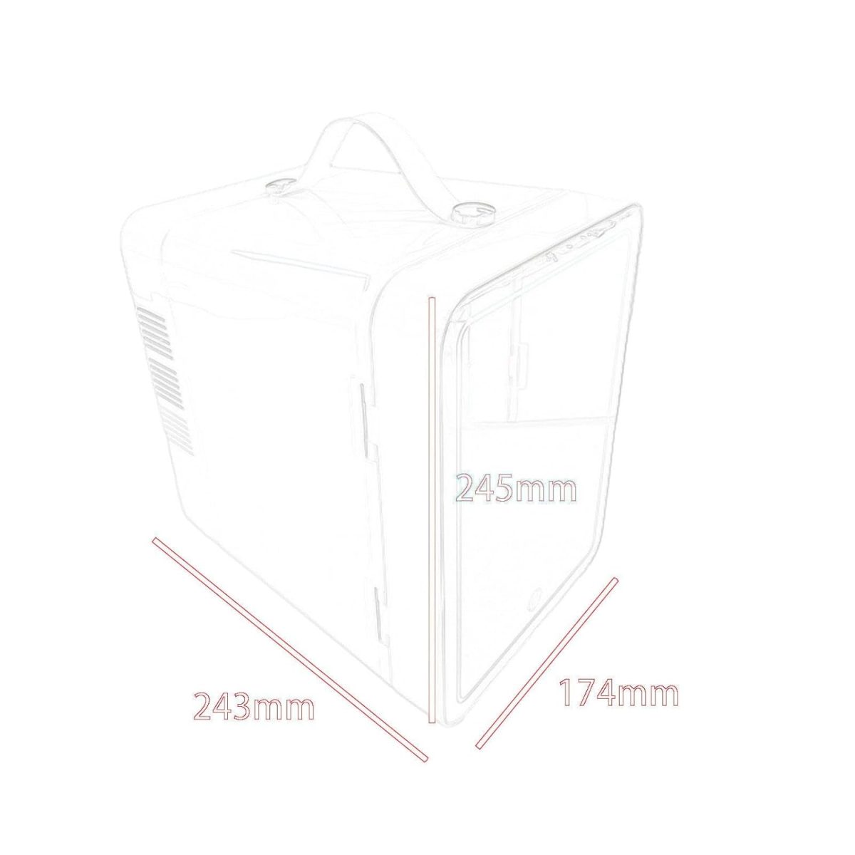 ARTISOUL® Portable Refrigerator Personal Beauty Refrigerator for Makeup Dorm Traveling Pink | Major Appliances | Refrigerators & Freezers | Mini Fridges - Image 3
