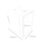 ARTISOUL® Portable Refrigerator Personal Beauty Refrigerator for Makeup Dorm Traveling Pink | Major Appliances | Refrigerators & Freezers | Mini Fridges - Image 3