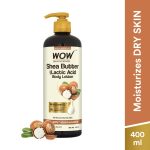 WOW Skin Science Shea Butter With Lactic Acid Body Lotion | Hydrates Very Dry Skin | Long Lasting 48 hrs Moisturization | Smoothens Rough, Flaky Skin | Calms Itchy Skin - 400ml - Image 2