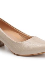 Carlton London Women Stylish Slipon Pump Shoes with Block Heels, Pointed Toe for Party and Formal Occasions - Image 5
