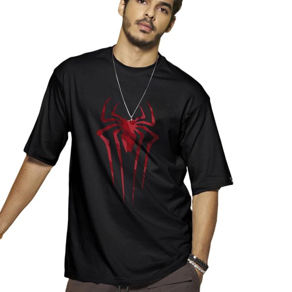 Bewakoof Men's Graphic Printed 100% Cotton T-Shirt - Oversized Fit, Round Neck, Half Sleeves