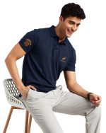 EYEBOGLER Regular Fit Mens Polo Neck Half Sleeve Soild Casual Tshirt - Image 3