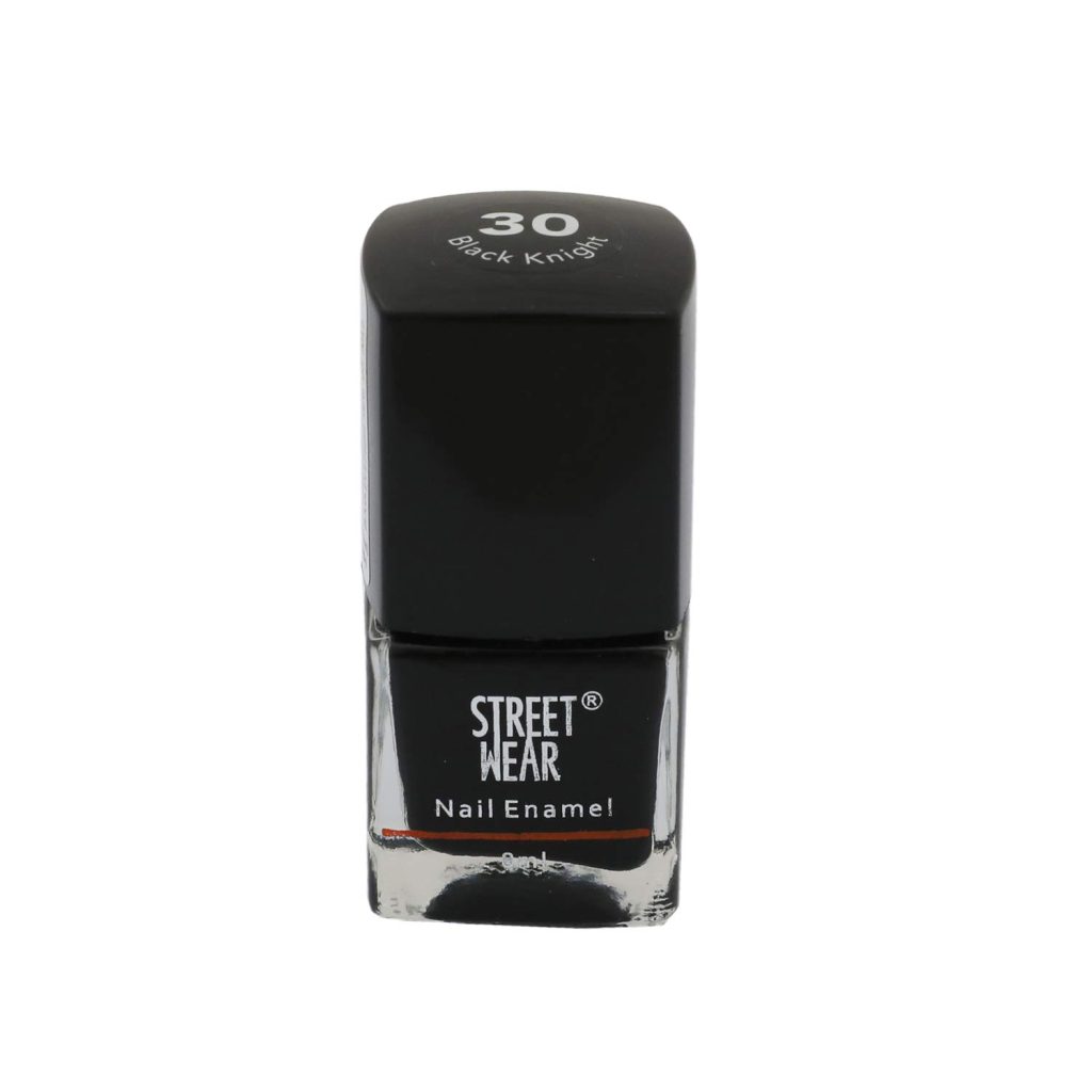 Street Wear Nail Enamel, Black Knight, 8ml