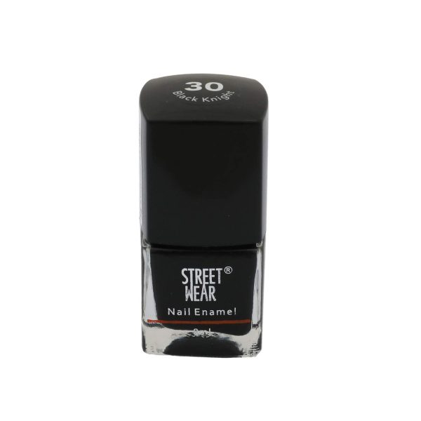 Street Wear Nail Enamel, Black Knight, 8ml